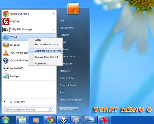 free windows 8 start menu